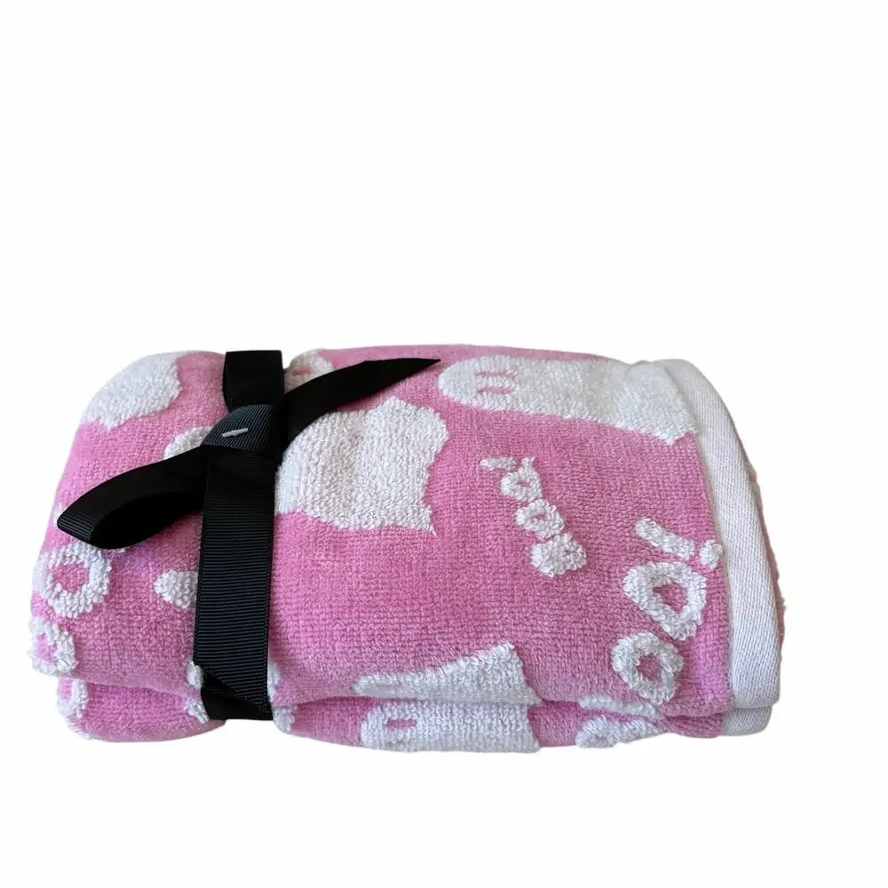 NEW Kassafina Pink Ghost Hand Towels 2pc 100% Cotton Viral Halloween Boo